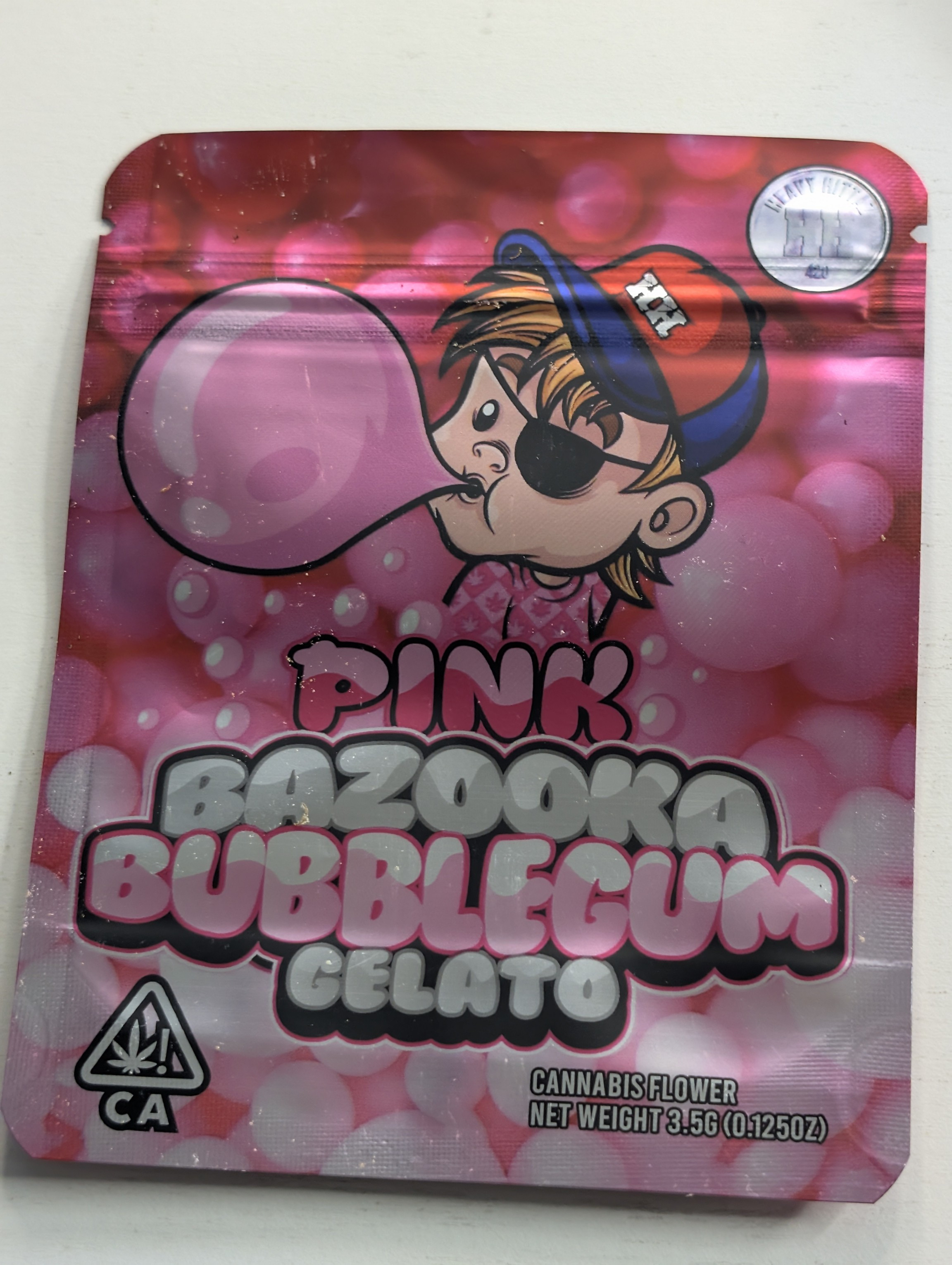 pink bazooka bubblegum gelato